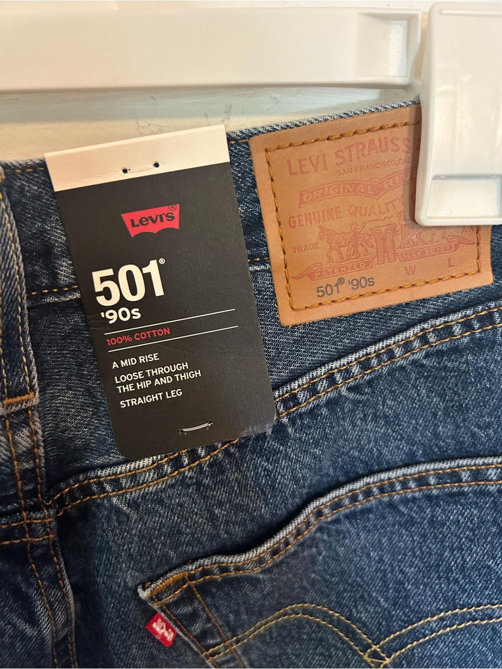 NWT Levi’s 501 90’s Jeans - Picture 3 of 4